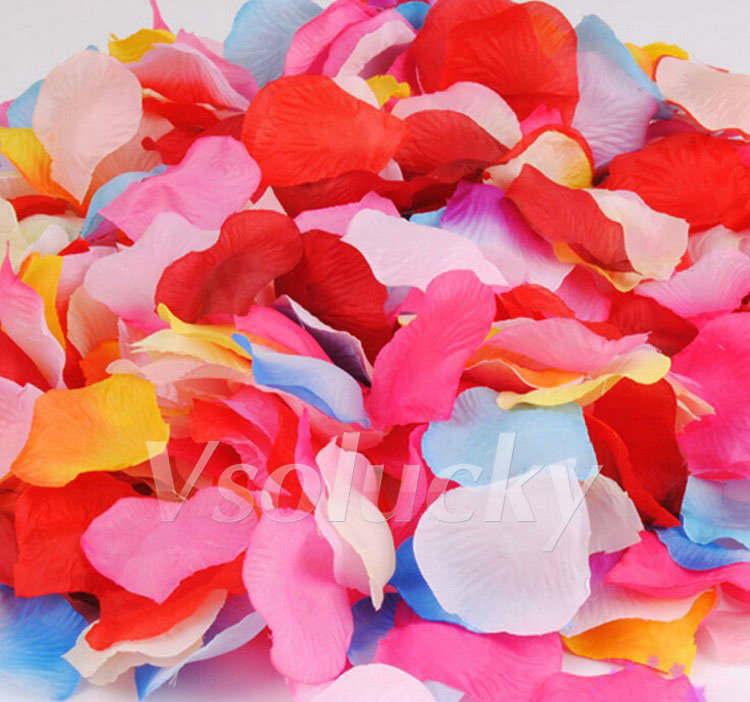 100pcs/pack Silk Rose Petals T - Supply Wedding Venue ulasan dan harga