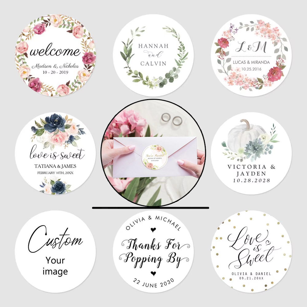 Customized Stickers for Weddin - Wedding Event Supply ulasan dan harga