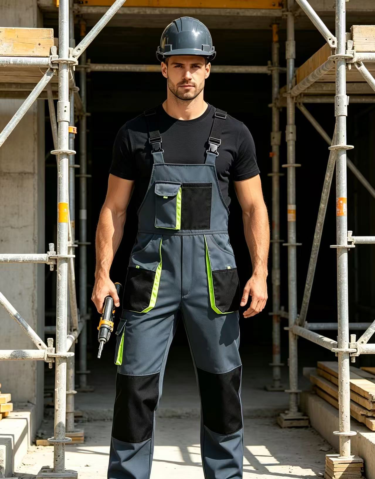 Men's Work Jumpsuits Adjustabl - Wedding Job ulasan dan harga