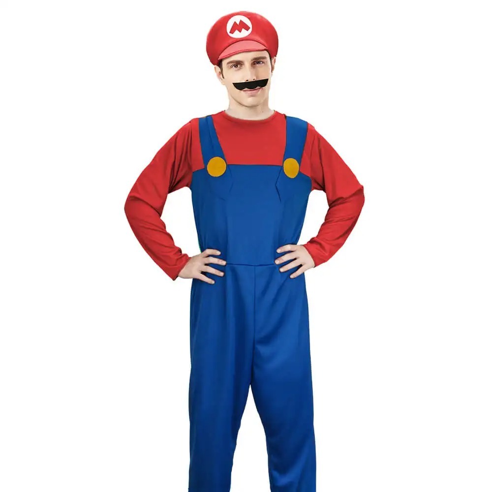Adult Plumber Costume Red Gree - Wedding Job ulasan dan harga