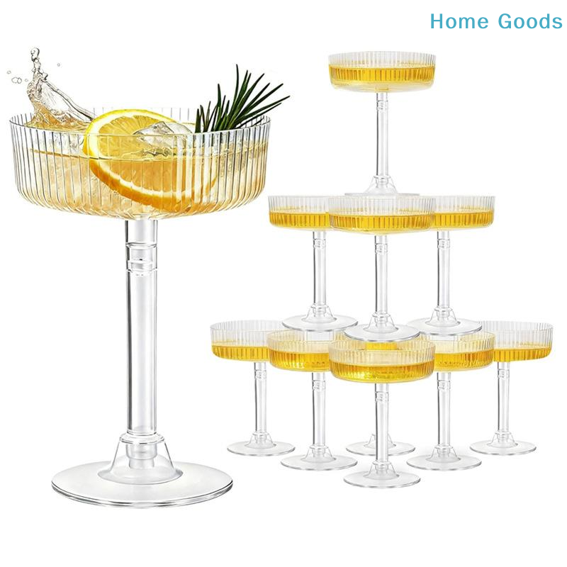 preferred10Pcs Reusable Clear  - Champagne Tower Set ulasan dan harga