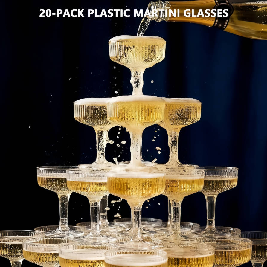 4-6Tier Plastic Champagne Towe - Champagne Tower Set ulasan dan harga
