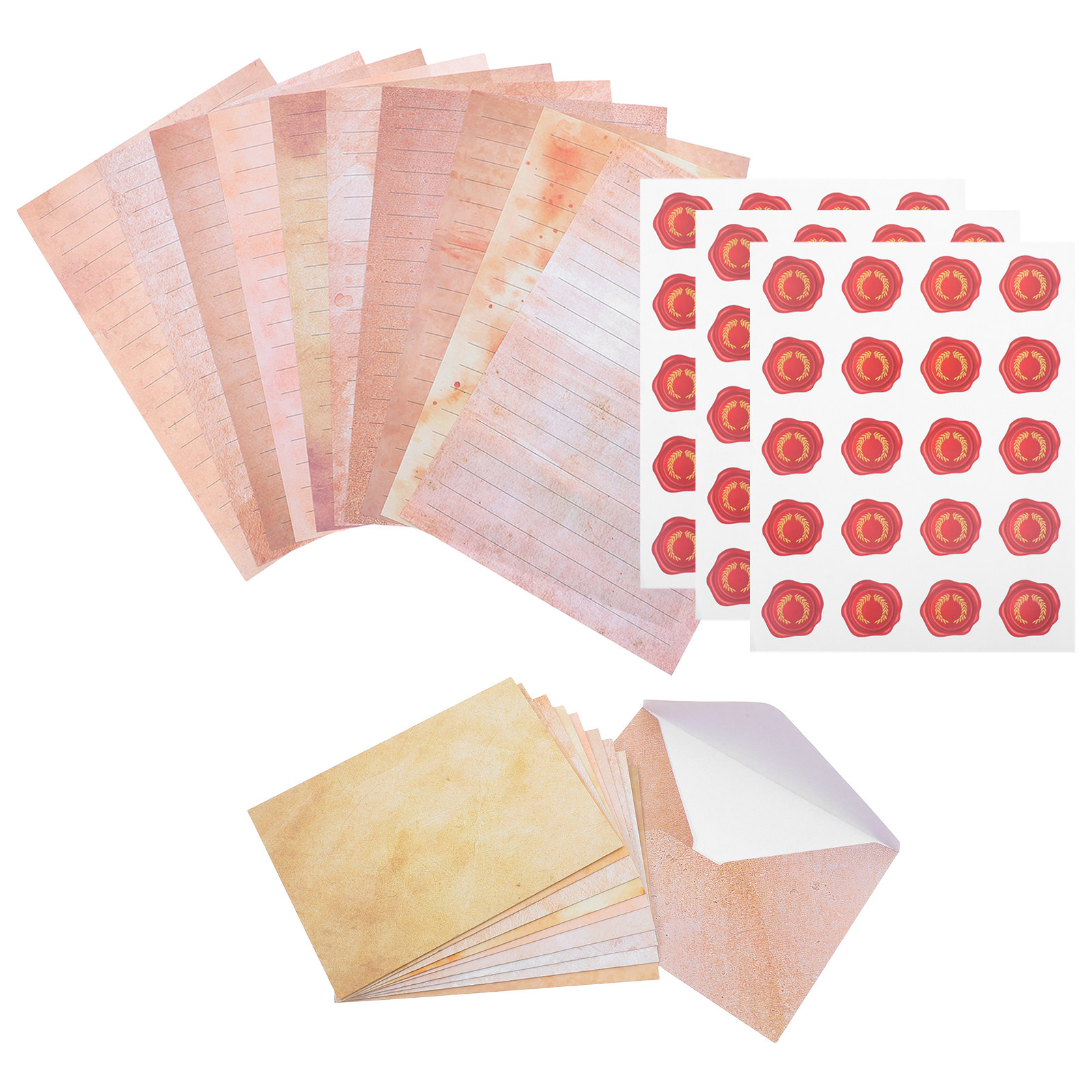 1Set Vintage Letter Stationery - Papercraft Supply Invitation ulasan dan harga
