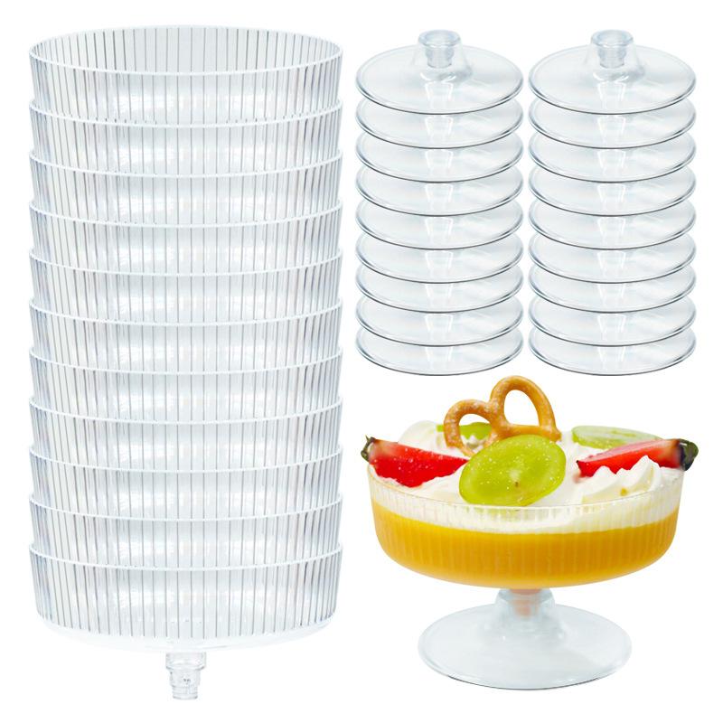 10Pcs Disposable Plastic Marti - Champagne Tower Set ulasan dan harga