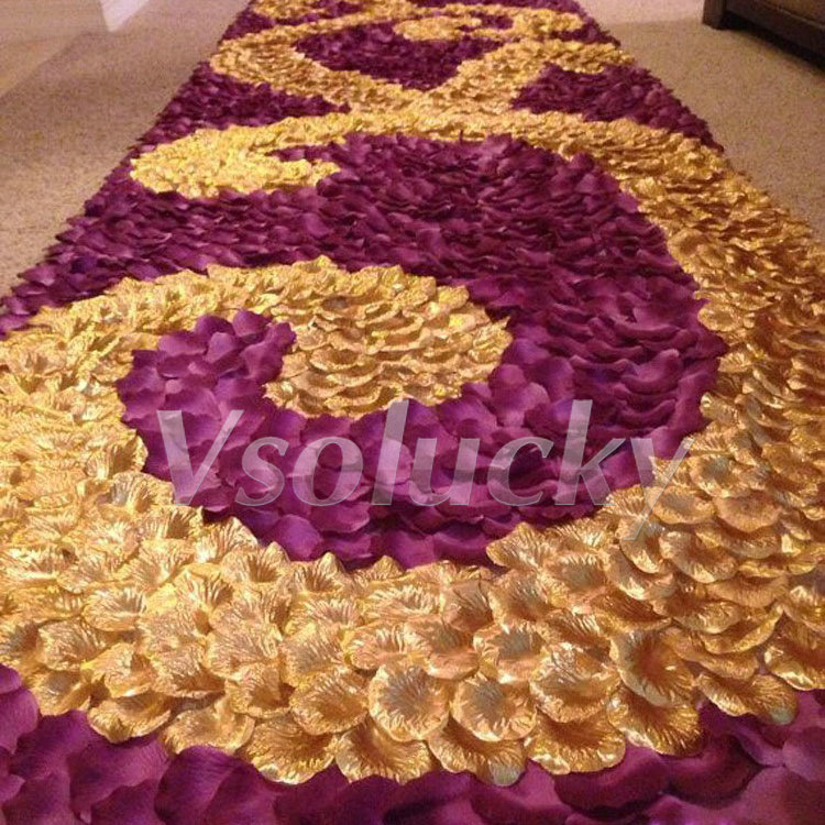100pcs Silk Rose Petals Table  - Supply Wedding Venue ulasan dan harga