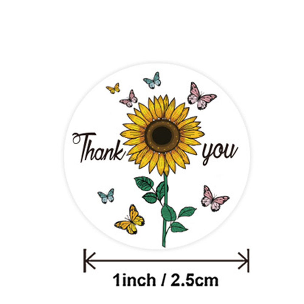 100-500pcs Round Thank You Sti - Wedding Sutra ulasan dan harga