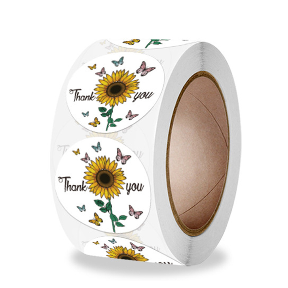 100-500pcs Round Thank You Sti - Wedding Sutra ulasan dan harga