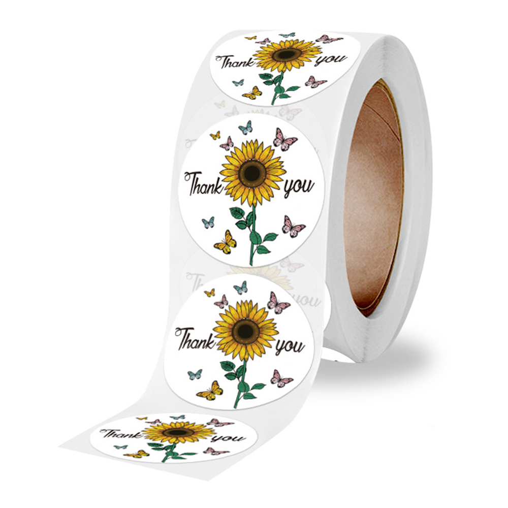 100-500pcs Round Thank You Sti - Wedding Sutra ulasan dan harga