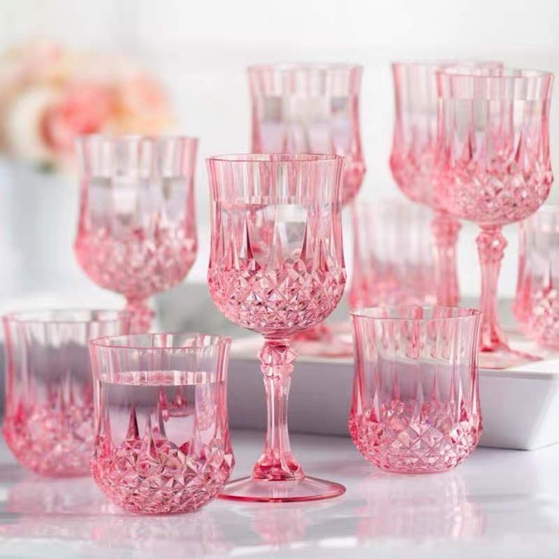 Acrylic champagne glasses, pla - Champagne Tower Set ulasan dan harga